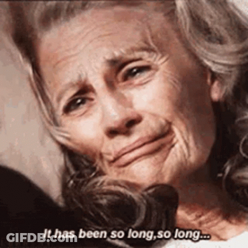 Elderly Woman Crying Saying It Has Been So Long So Long GIF