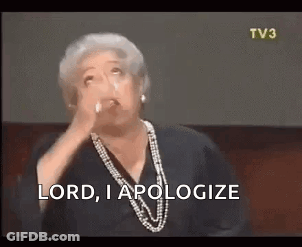 Elderly Woman Crying Saying Lord I Apologize GIF
