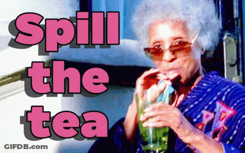 Elderly Woman Drinking Spill The Tea GIF