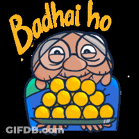Elderly Woman Holding Tray Of Yellow Balls Badhai Ho GIF