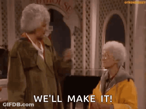 Elderly Woman In Glasses And Blue Sweater Saying So Bitter GIF