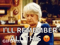 Elderly Woman In Kitchen Saying I'll Remember All This GIF