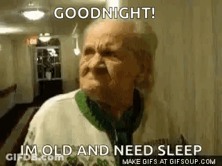 Elderly Woman Making A Face GIF