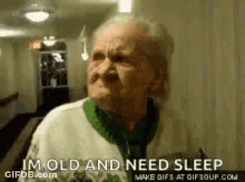 Elderly Woman Making Face GIF