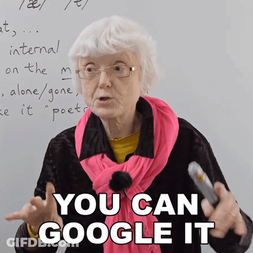 Elderly Woman Saying You Can Google It GIF