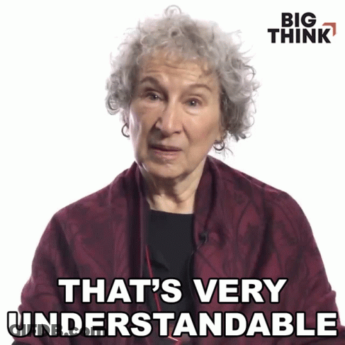 Elderly Woman Says Very Understandable GIF