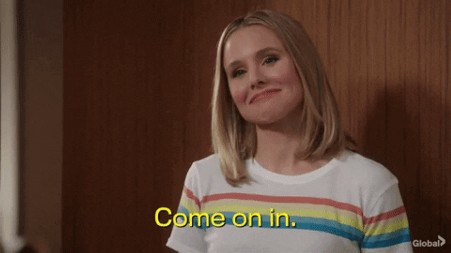 Eleanor Shellstrop Welcome Meme Come On In GIF