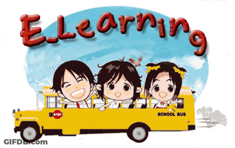 Elearning School Bus GIF