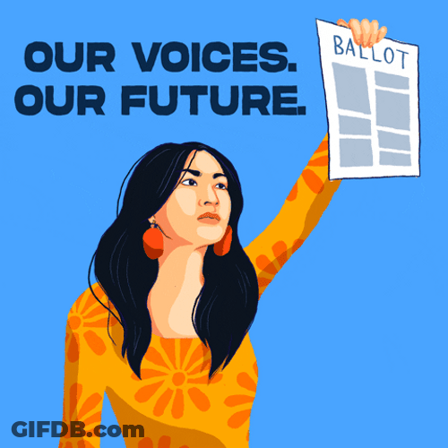 Election Day Our Voices Our Future GIF