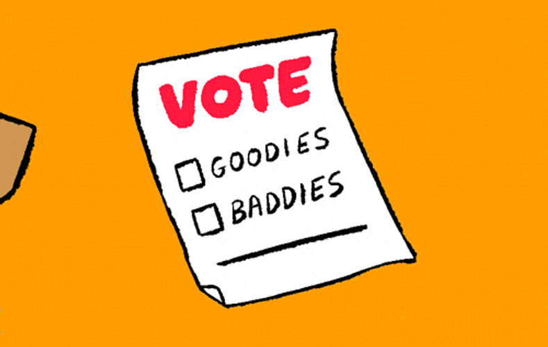 Election Day Vote Goodies Not Baddies GIF