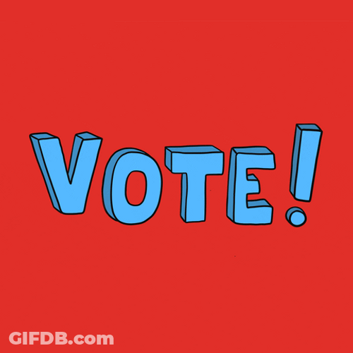 Election Day Vote Red Background GIF