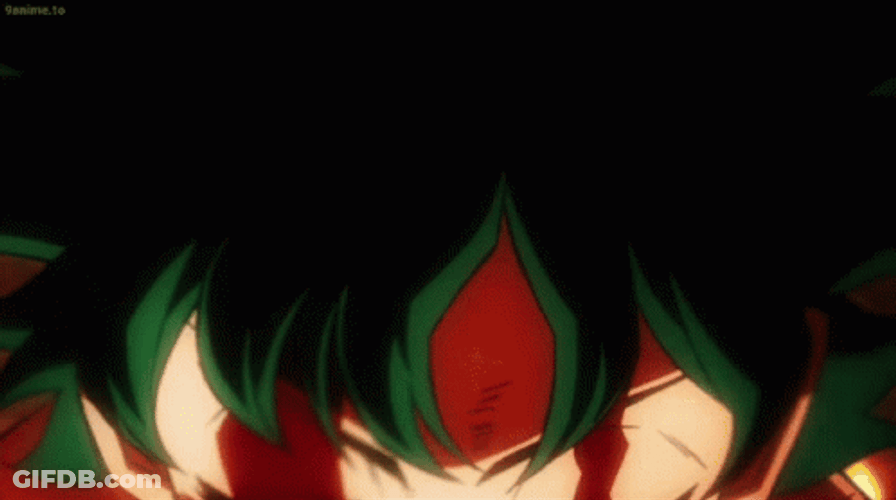 Electric Eyes Midoriya Transformation GIF