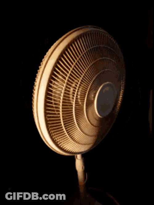 Electric Fan In The Dark GIF