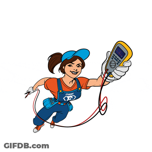 Electricity Super Electrician Woman GIF