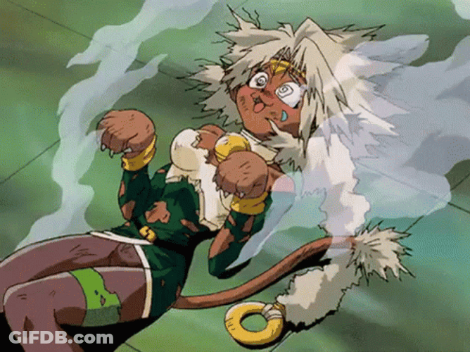 Electrocuted 90S Anime Aisha ClanClan GIF