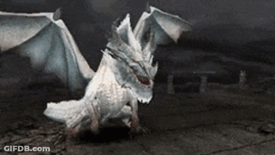 Electrocuted Seasmoke Dragon GIF