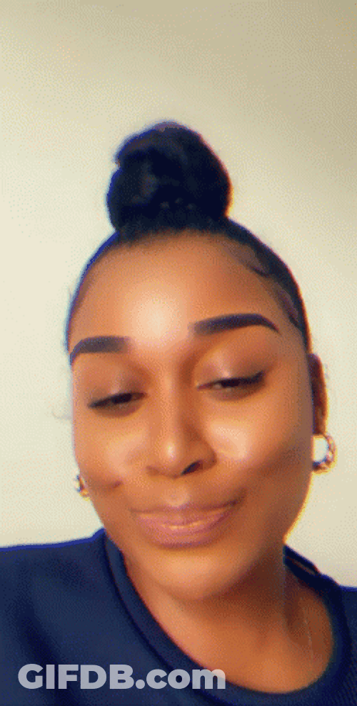 Elegant Lady Shaking Head No GIF
