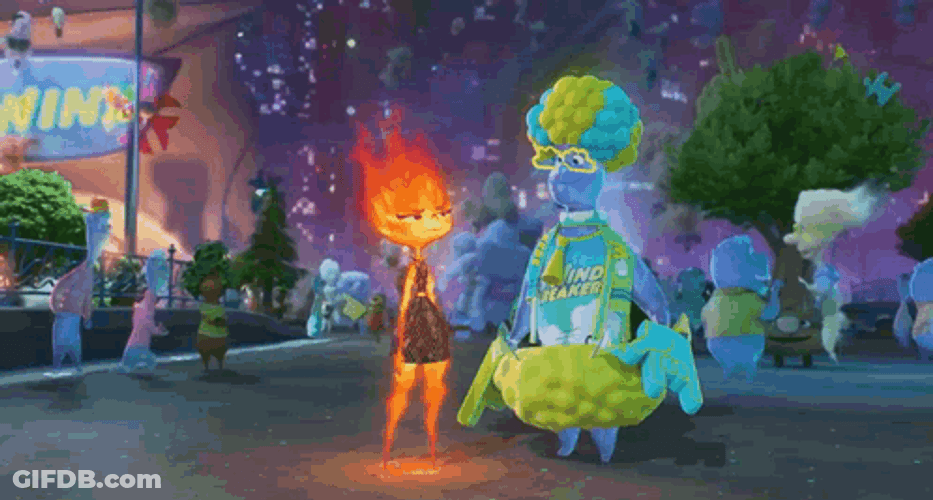Elemental Ember Exploded In City GIF