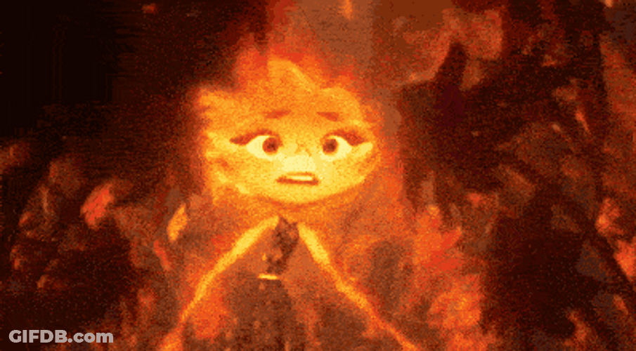 Elemental Ember Fire Flowers GIF