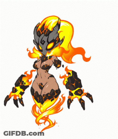Elemental Fire Ember Floating GIF