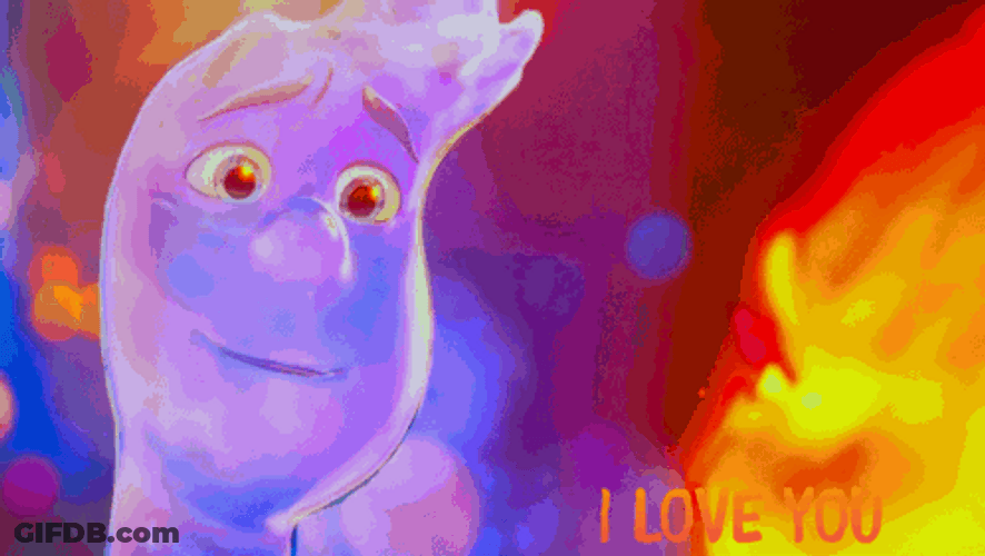 Elemental Wade And Ember Hugging GIF