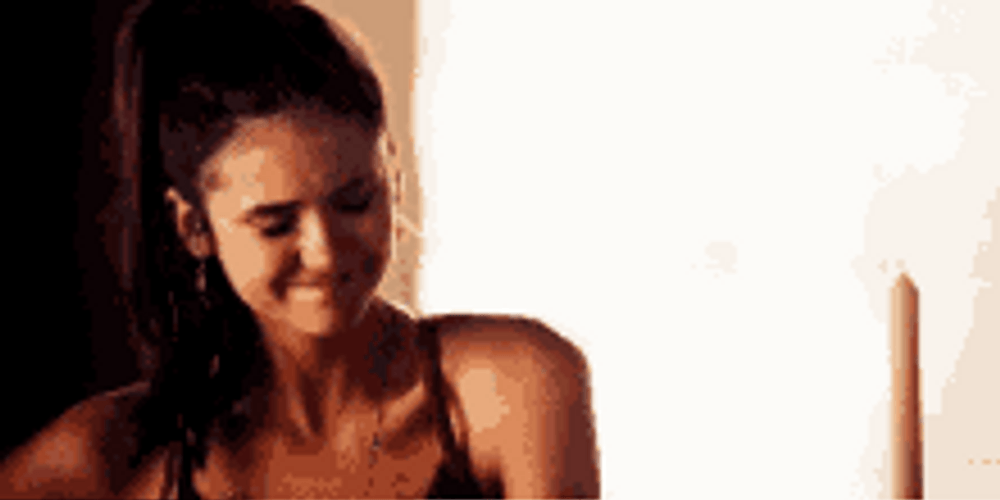Elena Gilbert Forced Nod GIF