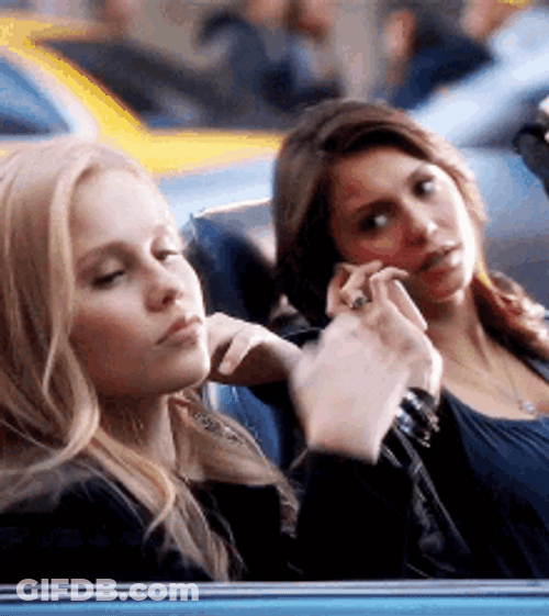 Elena Gilbert Rebekah Mikaelson Car Ride GIF