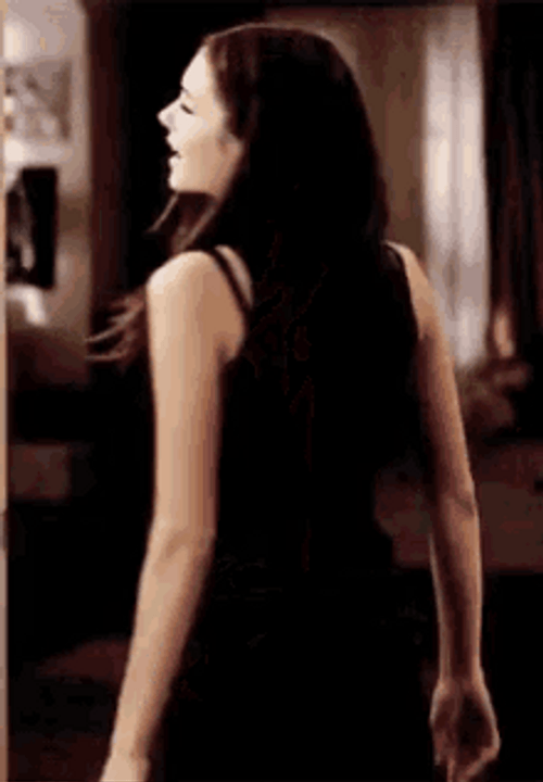 Elena Gilbert Sexy Black Dress GIF