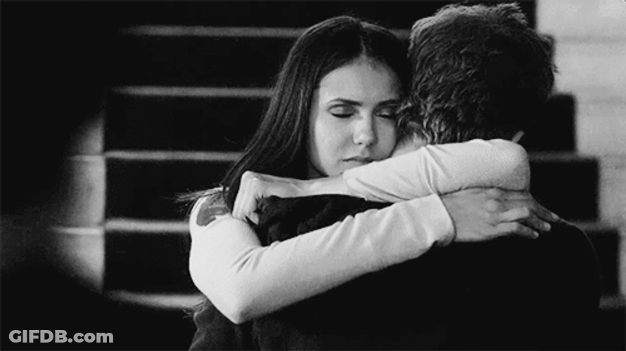Elena Passionate Embrace In Vampire Diaries GIF
