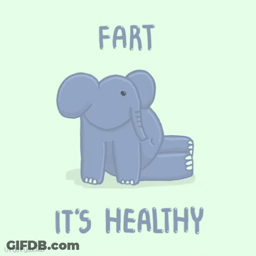 Elephant Saying Fart It's Healthy GIF