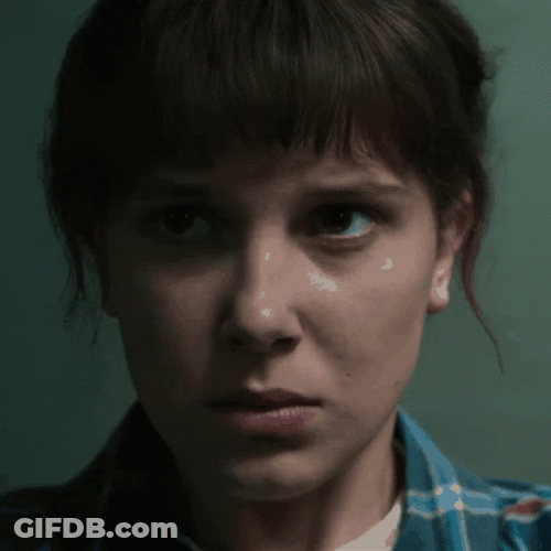 Eleven Controlling Her Anger Stranger Things GIF