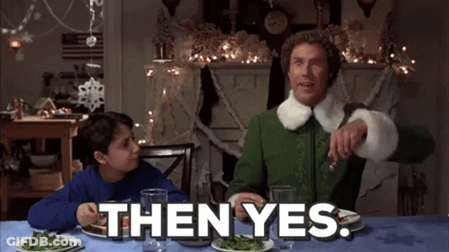 Elf Dad Dining GIF