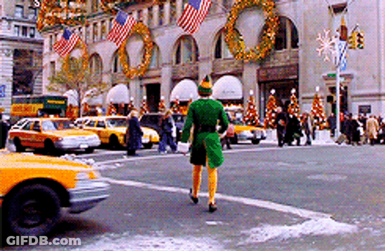 Elf Dad Got Hit By A Car GIF