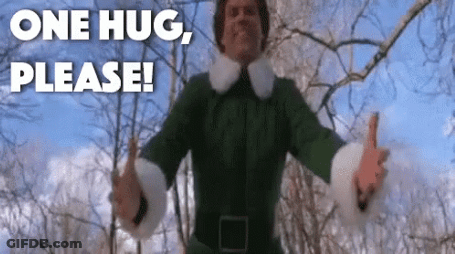Elf Dad Hug GIF