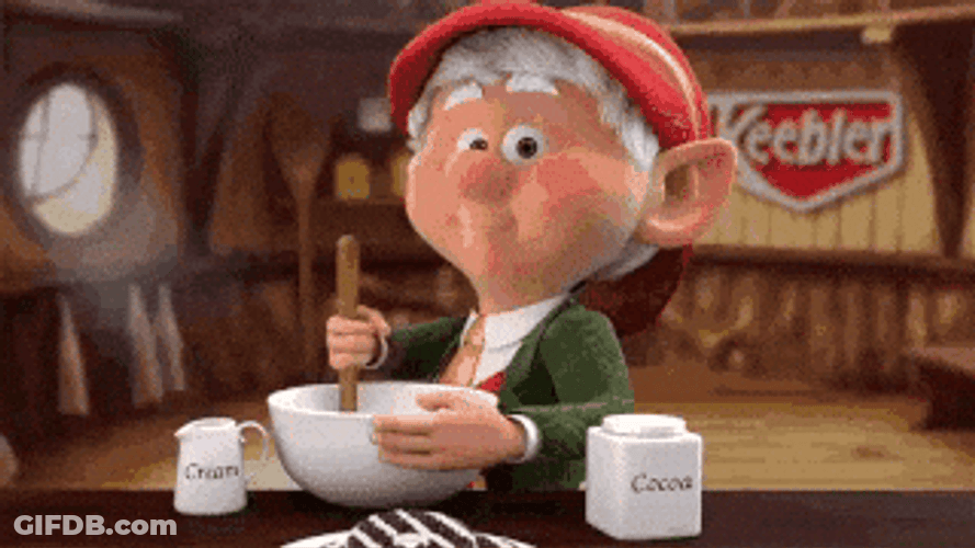 Elf Dad Mixing Bowl GIF