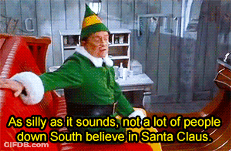 Elf Dad Santa's Sleigh GIF