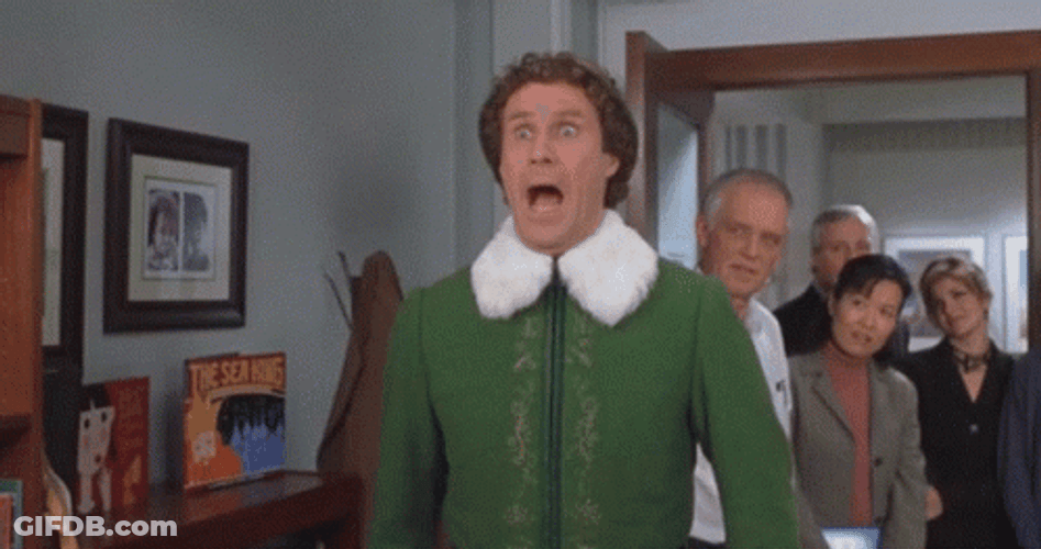 Elf Dad Screaming Elf GIF