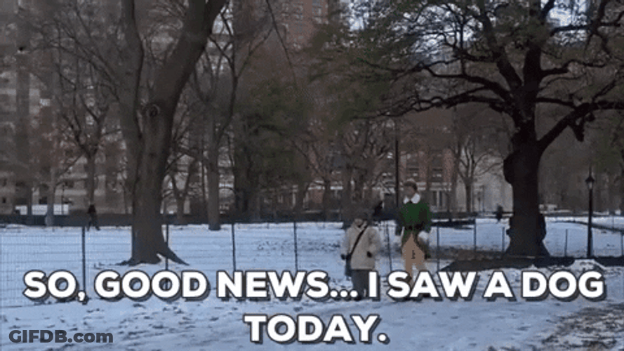 Elf Dad Snow Walking GIF