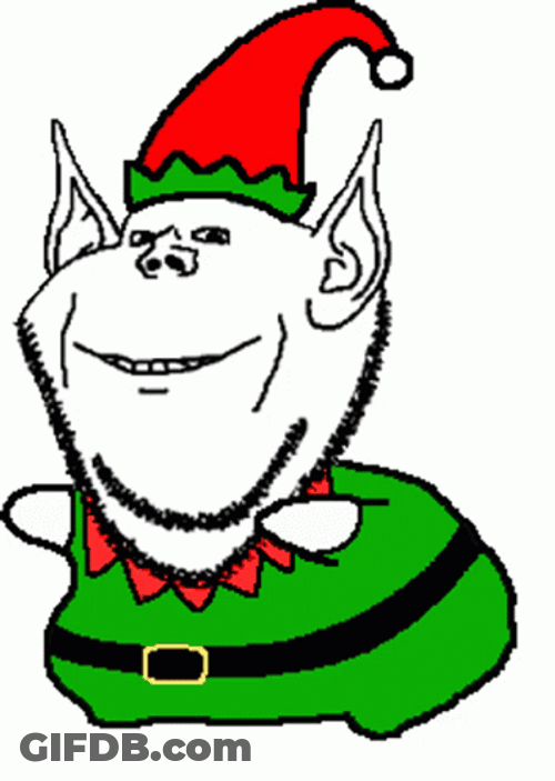 Elf Dancing Big Face GIF