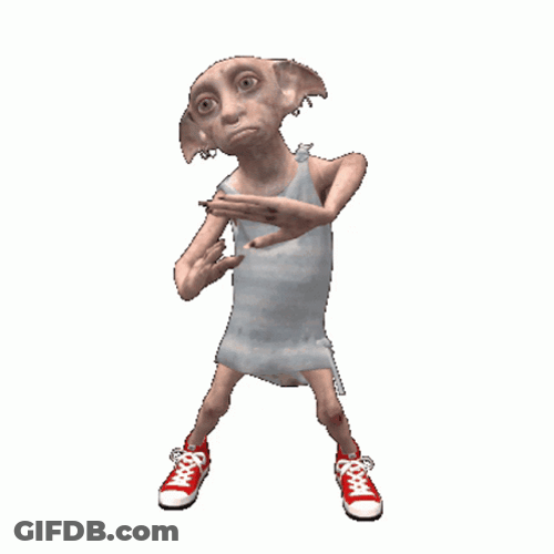 Elf Dancing Dobby Harry Potter GIF