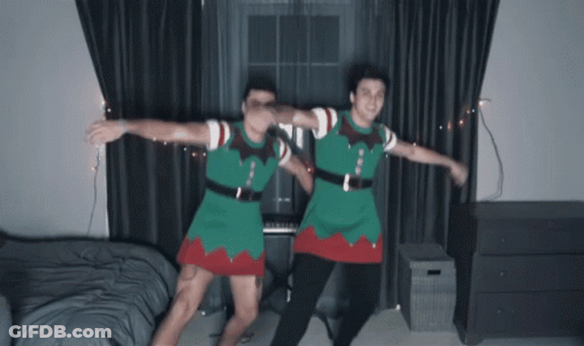 Elf Dancing Dolan Twins GIF