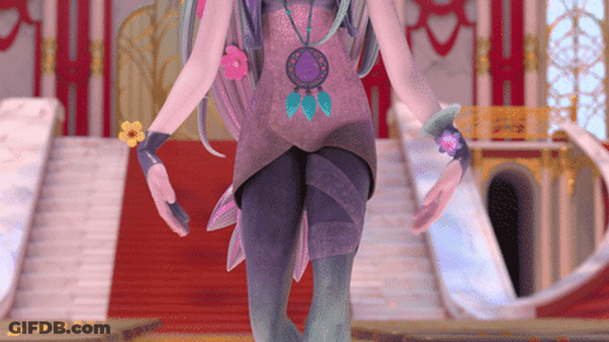 Elf Dancing Flower Power GIF