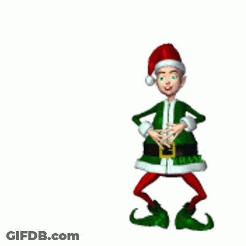 Elf Dancing Jumping GIF