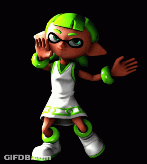 Elf Dancing Splatoon Inkling GIF