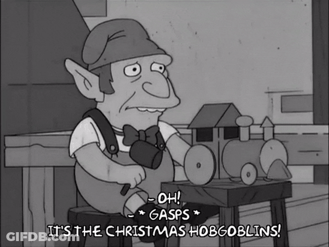 Elf Dancing The Simpsons GIF