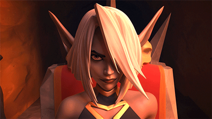 Elf Girl Evil Smile GIF