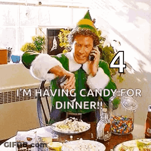 Elf Man Talking On Cell Phone GIF