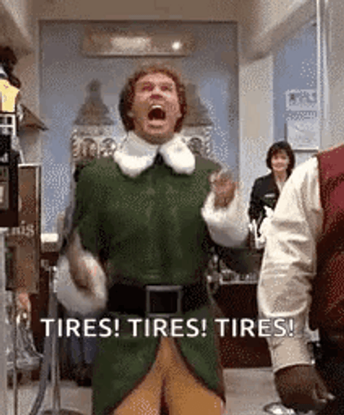 Elf Meme Tires Tires Tires GIF
