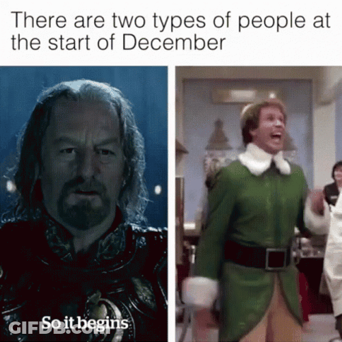 Elf Meme Two Types Of People On December GIF