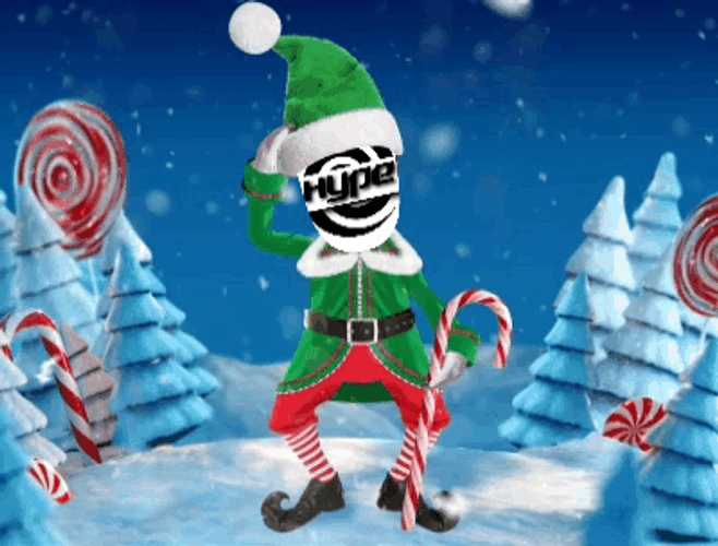 Elf On The Shelf Moving Dancing Candy Cane GIF